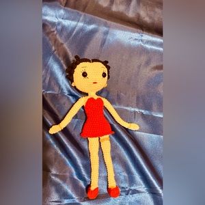 SOLD.   Handmade crochet Betty Boop